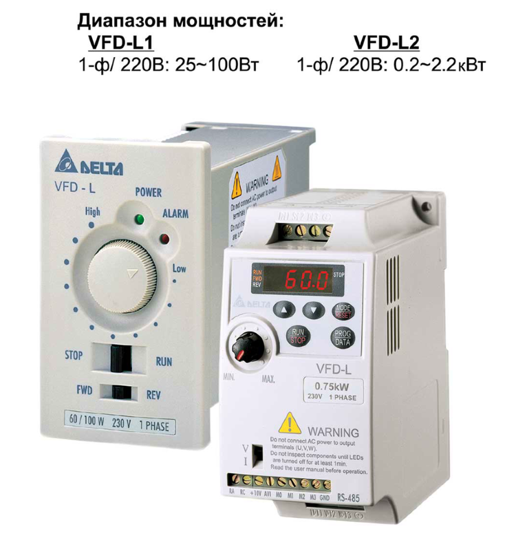 DELTA ELECTRONICS VFD007L21B Преобразователи частоты #1