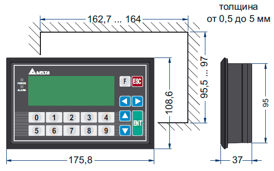 DELTA ELECTRONICS TP04G AS1 Решетки, диффузоры, панели #5